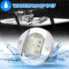 ALFU 10Pcs White DC 12V 3 Inch Round Marine Boat Interior Lights Transom Mount Led Stern Anchor Lights LED Night Fishing Lights IP67 Waterproof Deck LED Courtesy Light view 3