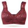 Wingslove Women's Full Coverage Non Padded Comfort Minimizer Wire-Free Bra Plus Size(Wine Red,48DD) view 1
