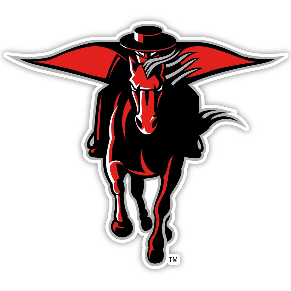 Texas Tech Red Raiders 12-Inch Vinyl Decal Sticker 4-Pack Officially Licensed Collegiate Product