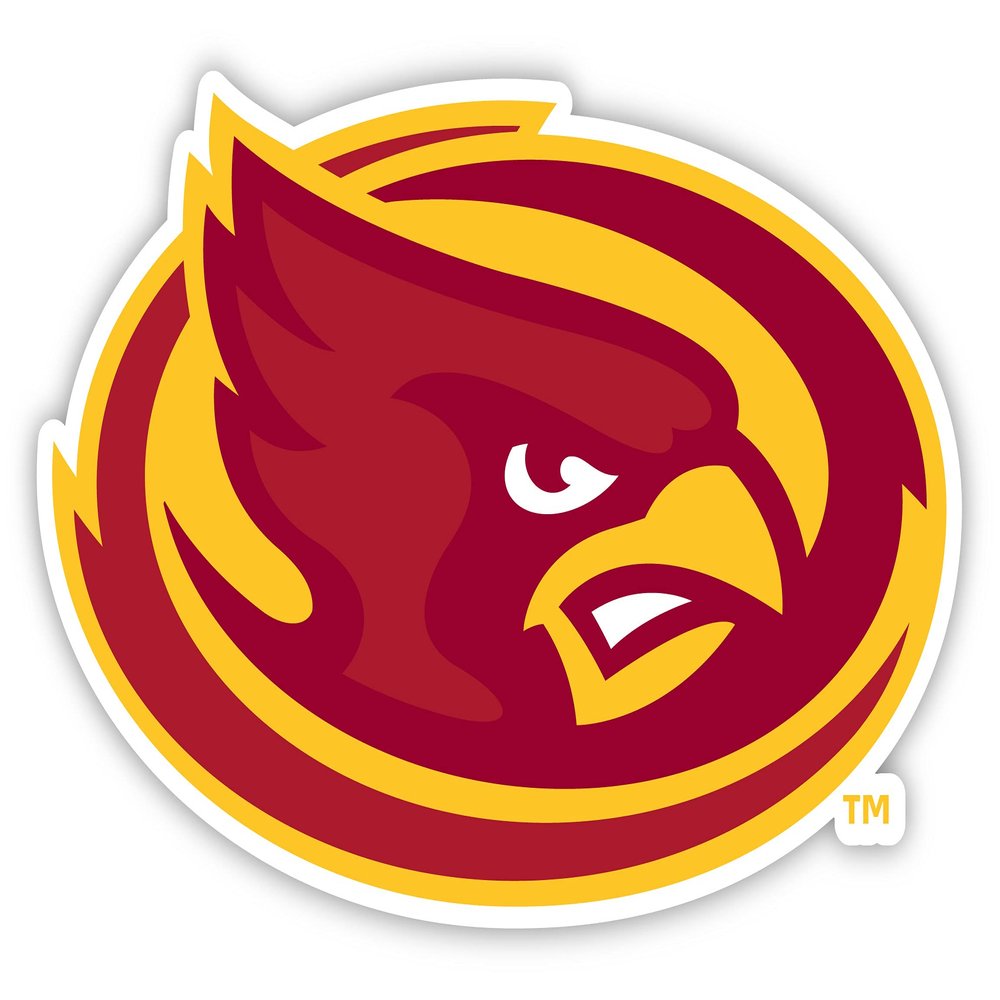 Iowa State Cyclones 12-Inch Vinyl Decal Sticker 4-Pack Officially Licensed Collegiate Product