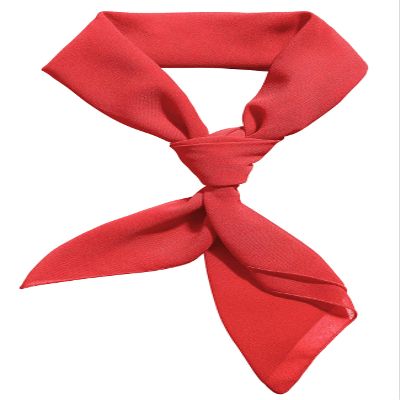Vintage Silk Scarf - Women's Ascot, Handkerchief, Hair Scarf & Bandana - Chiffon Fabric - 20s & 50s Mime Costume Accessory
