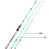Sougayilang Fishing Pole, 30 Ton Carbon Fiber Sensitive 2Pc Baitcasting Rod & Spinning Rod for Freshwater or Saltwater, Tournament Quality Fishing Rod with 2 Tips for Bass-Blue-6.9FT-Casting view 2