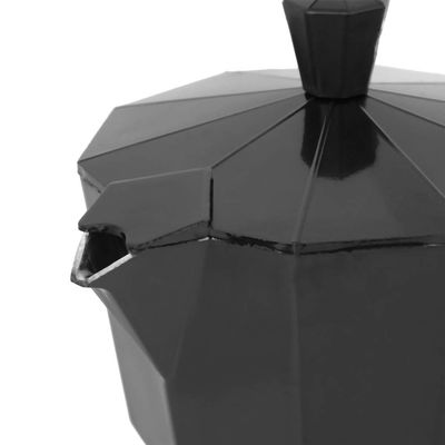 Coffee Machine, Convinient 300ML Coffee Pot 6Cup Safe for Coffee Lovers Gift for Office for Home for Making Coffee(black)