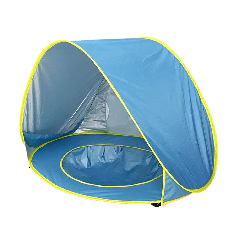 Tll-mm Pop Up Kids Beach Tent, Baby Outdoor Automatic UV Protection Pool Beach Tent Portable Waterproof Shade Sun Shelter Canopy Tent for Beach, Patio, Pool, Park