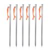 Boundless Voyage 6pcs/lot Titanium Alloy Tent Pegs Outdoor Camping Awning Tent Stakes Lightweight Hiking Climbing Tent Nail (24CM-Ti4015P) view 1