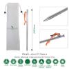 Boundless Voyage 6pcs/lot Titanium Alloy Tent Pegs Outdoor Camping Awning Tent Stakes Lightweight Hiking Climbing Tent Nail (24CM-Ti4015P) view 2