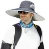 6" Large Wide Brim Sun Hats, Men and Women Bucket Hat for Outdoor Fishing Hiking Garden Lawn Yard Work Safari Beach Kayaking E-yp02-darkgray view 1