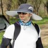 6" Large Wide Brim Sun Hats, Men and Women Bucket Hat for Outdoor Fishing Hiking Garden Lawn Yard Work Safari Beach Kayaking E-yp02-darkgray view 4