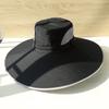 6" Large Wide Brim Sun Hats, Men and Women Bucket Hat for Outdoor Fishing Hiking Garden Lawn Yard Work Safari Beach Kayaking E-yp02-black view 4