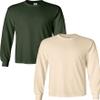 Gildan Men's Ultra Cotton Adult Long Sleeve T-Shirt, 2-Pack Forest-Natural Pack of 2 XX-Large view 1