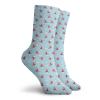 GULTMEE Fashion Compression Socks,Cartoon Helicopters Pattern Hand Drawn Aviation Themed Doodles In Sky,Performance Polyester Cushioned Athletic Crew Socks for Running,Athletic, -12 inch view 2
