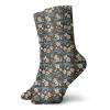 GULTMEE Fashion Compression Socks,Daffodils Cornflowers Pattern Nature Inspired Floral Bouquet Design,Performance Polyester Cushioned Athletic Crew Socks for Running,Athletic, -12 inch view 1