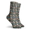 GULTMEE Fashion Compression Socks,Daffodils Cornflowers Pattern Nature Inspired Floral Bouquet Design,Performance Polyester Cushioned Athletic Crew Socks for Running,Athletic, -12 inch view 2
