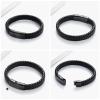 Imrsanl Cremation Jewelry Urn Bracelet for Ashes Memorial Braided Leather Urn Bracelet Wristband for Ashes of Loved Ones Keepsake Cuff Bangle Jewelry for Women Men (Black-22cm/8.66inch) view 4