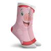 GULTMEE Funny Compression Socks Women and Men,Pig Mascot With Thumbs Up Animal Illustration With A Circular Frame,Best for Circulation,Running,Athletic,Nurse,Travel, -12 inch view 2