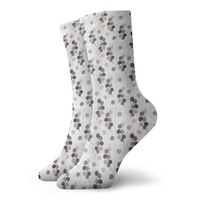GULTMEE Funny Compression Socks Women and Men,Fall Tree Branches Monochrome Image Striped Background Autumn Foliage,Best for Circulation,Running,Athletic,Nurse,Travel, -12 inch