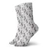GULTMEE Funny Compression Socks Women and Men,Fall Tree Branches Monochrome Image Striped Background Autumn Foliage,Best for Circulation,Running,Athletic,Nurse,Travel, -12 inch view 1