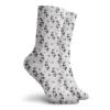 GULTMEE Funny Compression Socks Women and Men,Fall Tree Branches Monochrome Image Striped Background Autumn Foliage,Best for Circulation,Running,Athletic,Nurse,Travel, -12 inch view 2