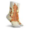 GULTMEE Funny Compression Socks Women and Men,Funny Cat Doing Warrior Position Motivational Quote Healthy Life Humor,Best for Circulation,Running,Athletic,Nurse,Travel, -12 inch view 2