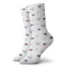 GULTMEE Fashion Compression Socks,Little Colorful Cartoon Planes In Sky With Greyish Clouds Transport Theme,Performance Polyester Cushioned Athletic Crew Socks for Running,Athletic, -12 inch view 1