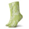 Fashion Compression Socks,Spring Chamomiles Leaf Flora Greenery Yard Budding Flower Grass Graphic Art,Performance Polyester Cushioned Athletic Crew Socks for Running,Athletic, -12 inch view 1
