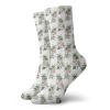 GULTMEE Fashion Compression Socks,Watercolor Pattern With Exotic Birds Tree Leaves Orchid And Hibiscus Blossoms,Performance Polyester Cushioned Athletic Crew Socks for Running,Athletic, -12 inch view 1