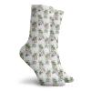 GULTMEE Fashion Compression Socks,Watercolor Pattern With Exotic Birds Tree Leaves Orchid And Hibiscus Blossoms,Performance Polyester Cushioned Athletic Crew Socks for Running,Athletic, -12 inch view 2