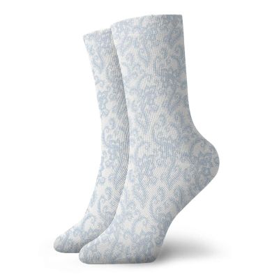 GULTMEE Funky Colorful Cushion Sport Socks,Soft Colored Floral Arrangement With Leaves Stalks And Geometric Shapes Design,Athletic Cushioned Running Performance Crew Socks For Men/Women, -12 inch