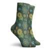 GULTMEE Funny Compression Socks Women and Men,Colorful Flower Arrangement Fantasy Hand Drawn Festive Dotted Detailed Modern Artsy,Best for Circulation,Running,Athletic,Nurse,Travel, -12 inch view 2