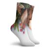 GULTMEE Funny Compression Socks Women and Men,Pine Cones With Garland Tree Topper Star Mistletoe And Swirled Ornate Elements,Best for Circulation,Running,Athletic,Nurse,Travel, -12 inch view 2