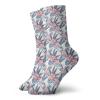 GULTMEE Funny Compression Socks Women and Men,Leaves Of Banana Palm And Lilies Hawaii Brazil Botanical Watercolor Art,Best for Circulation,Running,Athletic,Nurse,Travel, -12 inch view 1