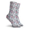 GULTMEE Funny Compression Socks Women and Men,Leaves Of Banana Palm And Lilies Hawaii Brazil Botanical Watercolor Art,Best for Circulation,Running,Athletic,Nurse,Travel, -12 inch view 2