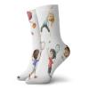 GULTMEE Funny Compression Socks Women and Men,Little Girl Stretching Basketball Players Work Out Tennis Yoga Ballerina Child,Best for Circulation,Running,Athletic,Nurse,Travel, -12 inch view 1