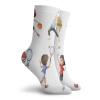 GULTMEE Funny Compression Socks Women and Men,Little Girl Stretching Basketball Players Work Out Tennis Yoga Ballerina Child,Best for Circulation,Running,Athletic,Nurse,Travel, -12 inch view 2