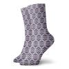 GULTMEE Fashion Compression Socks,Geometric Arrangement Of Diagonal Lines Rhombuses Optical Illusion,Performance Polyester Cushioned Athletic Crew Socks for Running,Athletic, -12 inch view 1
