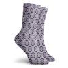 GULTMEE Fashion Compression Socks,Geometric Arrangement Of Diagonal Lines Rhombuses Optical Illusion,Performance Polyester Cushioned Athletic Crew Socks for Running,Athletic, -12 inch view 2