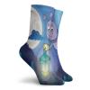 GULTMEE Funny Compression Socks Women and Men,Cute Little Bug Flying With Lantern On Full Moon Sky Night Childish Kids Cartoon,Best for Circulation,Running,Athletic,Nurse,Travel, -12 inch view 2