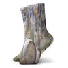 GULTMEE Funky Colorful Cushion Sport Socks,Picturesque Landscape With Evil Eyes On A Tree Cappadocia Turkey Anatolian Culture,Athletic Cushioned Running Performance Crew Socks For Men/Women, -12 inch view 1