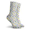 GULTMEE Funky Colorful Cushion Sport Socks,Tropical Jungle Pattern With Exotic Toucans And Leaves On Plain Background,Athletic Cushioned Running Performance Crew Socks For Men/Women, -12 inch view 2