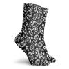 GULTMEE Fashion Compression Socks,Stylized Graphic Strawberry And Flower Petal Shapes In Repeating Order,Performance Polyester Cushioned Athletic Crew Socks for Running,Athletic, -12 inch view 2