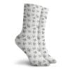 GULTMEE Funny Compression Socks Women and Men,Artsy Paintings Of Anemone Flowers With Leaves,Best for Circulation,Running,Athletic,Nurse,Travel, -12 inch view 2