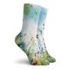 GULTMEE Fashion Compression Socks,Ferns Petals Flourishing Nature Fantasy Complex Mixed Digital Watercolors Image,Performance Polyester Cushioned Athletic Crew Socks for Running,Athletic, -12 inch view 2