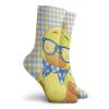 GULTMEE Fashion Compression Socks,Hipster Boho Baby Duck Dotted Bow Cool Free Spirit Smart Geese Artsy Design,Performance Polyester Cushioned Athletic Crew Socks for Running,Athletic, -12 inch view 2