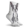 GULTMEE Funny Compression Socks Women and Men,Naive Puppy Tiny Dog Breed Standing By The I Love My Dog Message,Best for Circulation,Running,Athletic,Nurse,Travel, -12 inch view 2