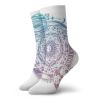 GULTMEE Funky Colorful Cushion Sport Socks,Ombre Planet Composition With The Surface Pattern Of The Moon And A Planet,Athletic Cushioned Running Performance Crew Socks For Men/Women, -12 inch view 1