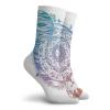 GULTMEE Funky Colorful Cushion Sport Socks,Ombre Planet Composition With The Surface Pattern Of The Moon And A Planet,Athletic Cushioned Running Performance Crew Socks For Men/Women, -12 inch view 2