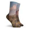 GULTMEE Funny Compression Socks Women and Men,Mountain State Park With Non Spiral Sided Leaf Aleo Storage Landscape Photo,Best for Circulation,Running,Athletic,Nurse,Travel, -12 inch view 2