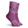 GULTMEE Funny Compression Socks Women and Men,Eastern Henna Design Flourishing Floral Motifs With Dots,Best for Circulation,Running,Athletic,Nurse,Travel, -12 inch view 2