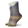 GULTMEE Funny Compression Socks Women and Men,Mountain And River In Alaska American Countryside Idyllic Rustic Photo,Best for Circulation,Running,Athletic,Nurse,Travel, -12 inch view 1
