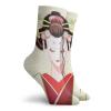 Funny Compression Socks Women and Men,Geisha Woman Portrait Traditional Asian Kimono Maiko Cultural Hairdo,Best for Circulation,Running,Athletic,Nurse,Travel, -12 inch view 2